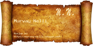 Murvay Nelli névjegykártya